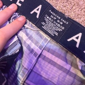 American Eagle Outfitters Blue and Purple Boxer Briefs